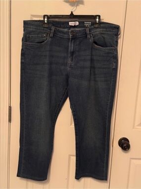 English Laundry unisex Straight Jeans in Dark Blue Denim
